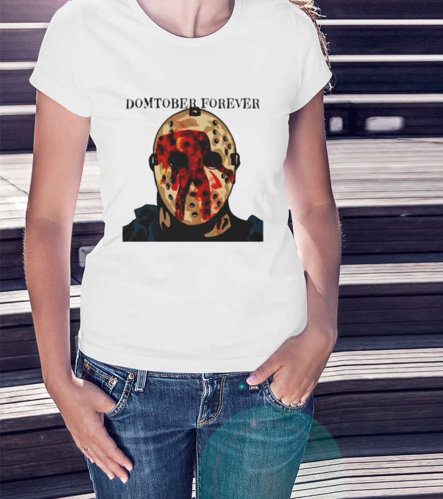 Domtober Forever Jason Voorhees Halloween Mask T-Shirt