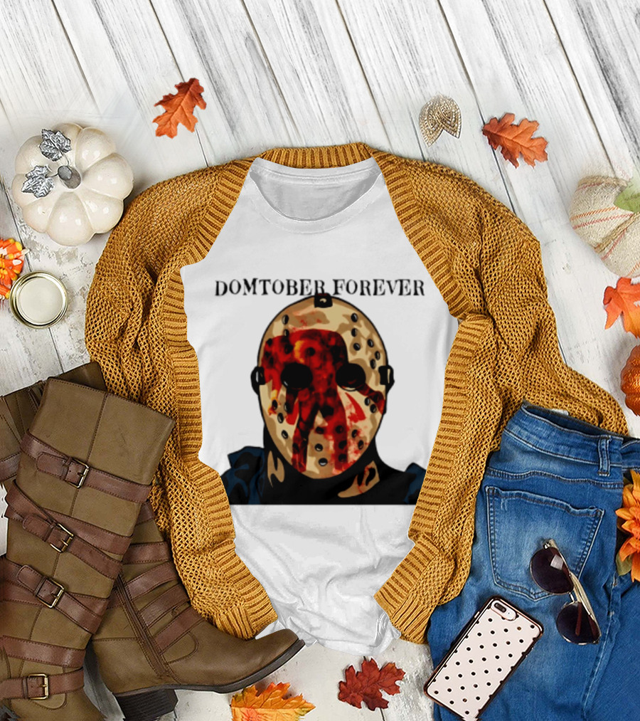 Domtober Forever Jason Voorhees Halloween Mask T-Shirt
