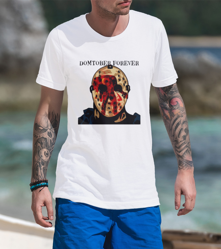 Domtober Forever Jason Voorhees Halloween Mask T-Shirt