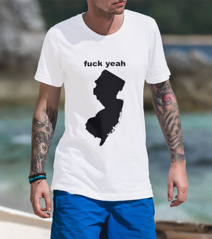 Fuck Yeah New Jersey Map T-Shirt