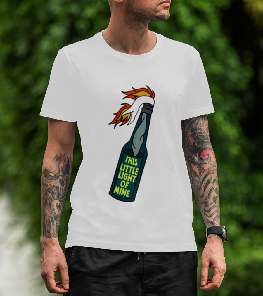 This Little Light Of Mine Molotov Cocktail Flame Bottle T-Shirt