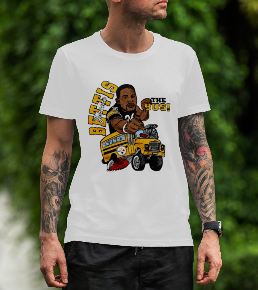 Pittsburgh Steelers Jerome Bettis The Bus Caricature Bettis The Bus T-Shirt