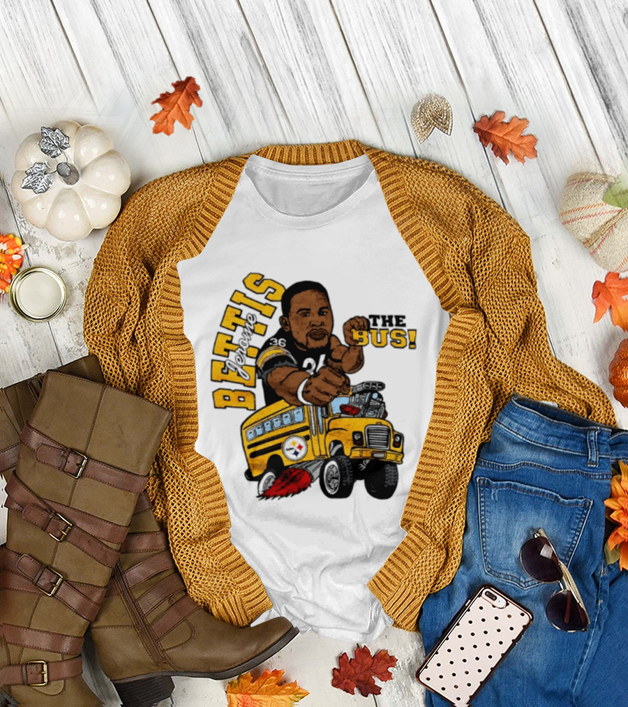 Pittsburgh Steelers Jerome Bettis The Bus Caricature Bettis The Bus T-Shirt