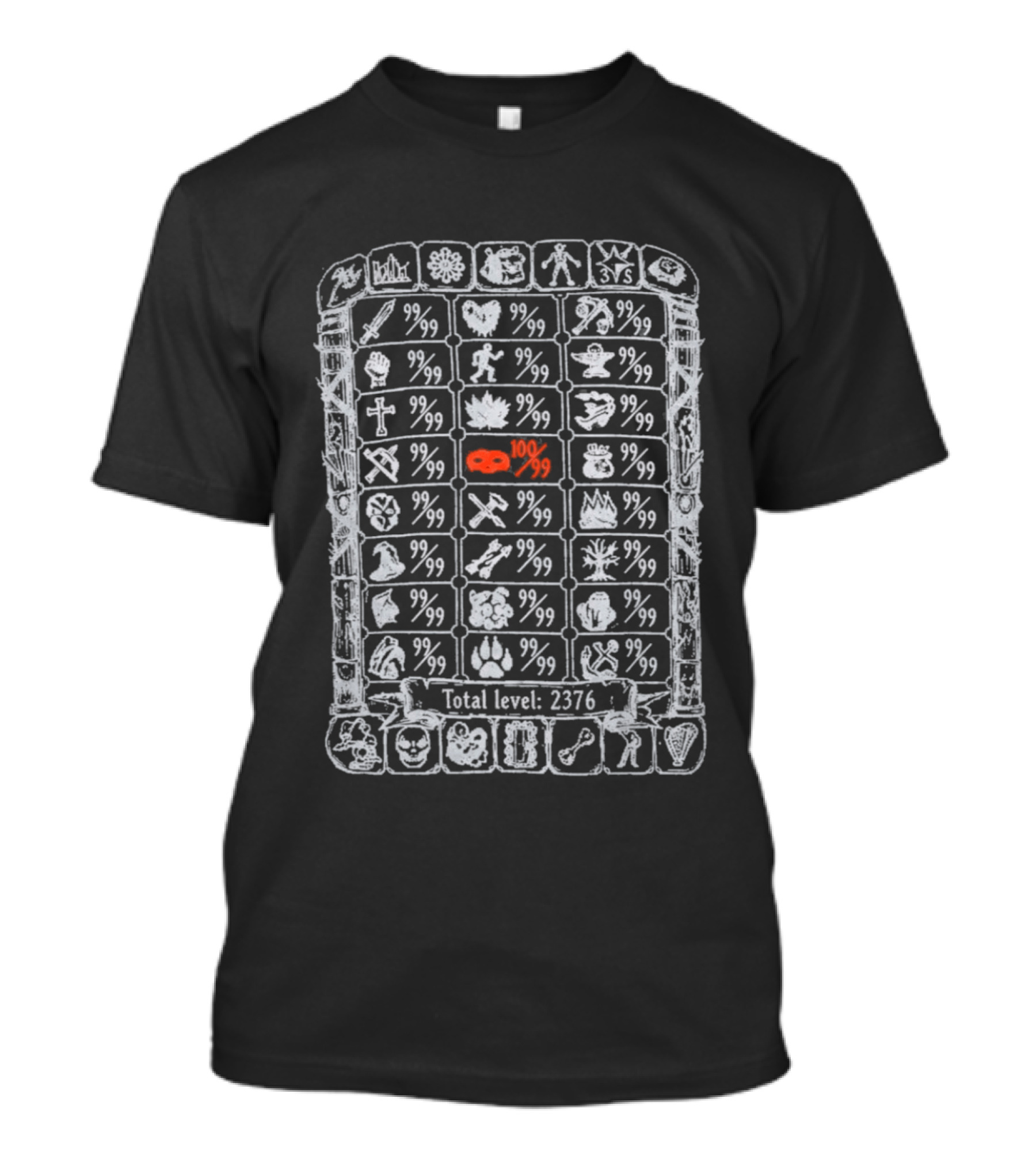 100 Thieves OSRS Thieving 99 Skill Total Level 2376 T-Shirt