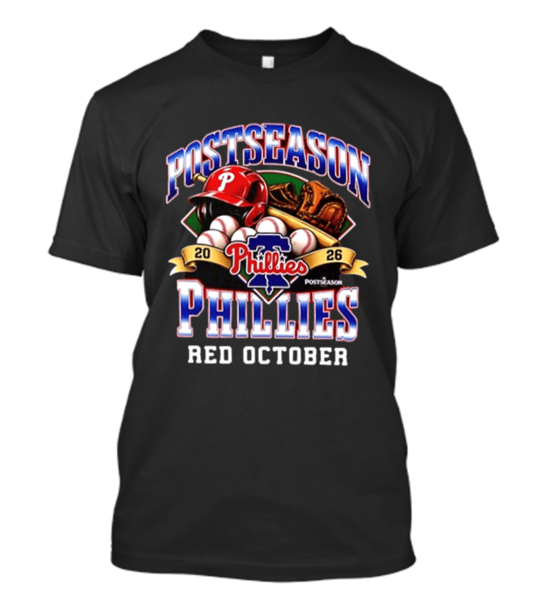 2026 Postseason Philadelphia Phillies Red October Phillies Postseason T-Shirt