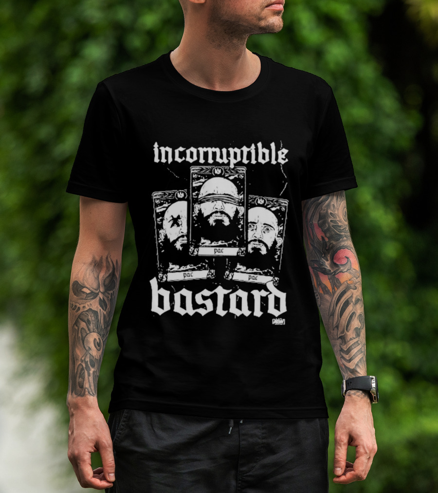 AEW PAC Incorruptible Bastard Tarot Cards Pro Wrestling Merchandise T-Shirt