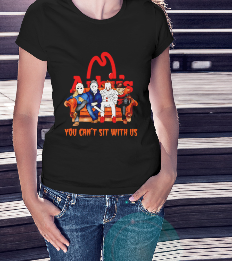 Arby's Horror Movie Friends Halloween 2026 You Can't Sit With Us T-Shirt
