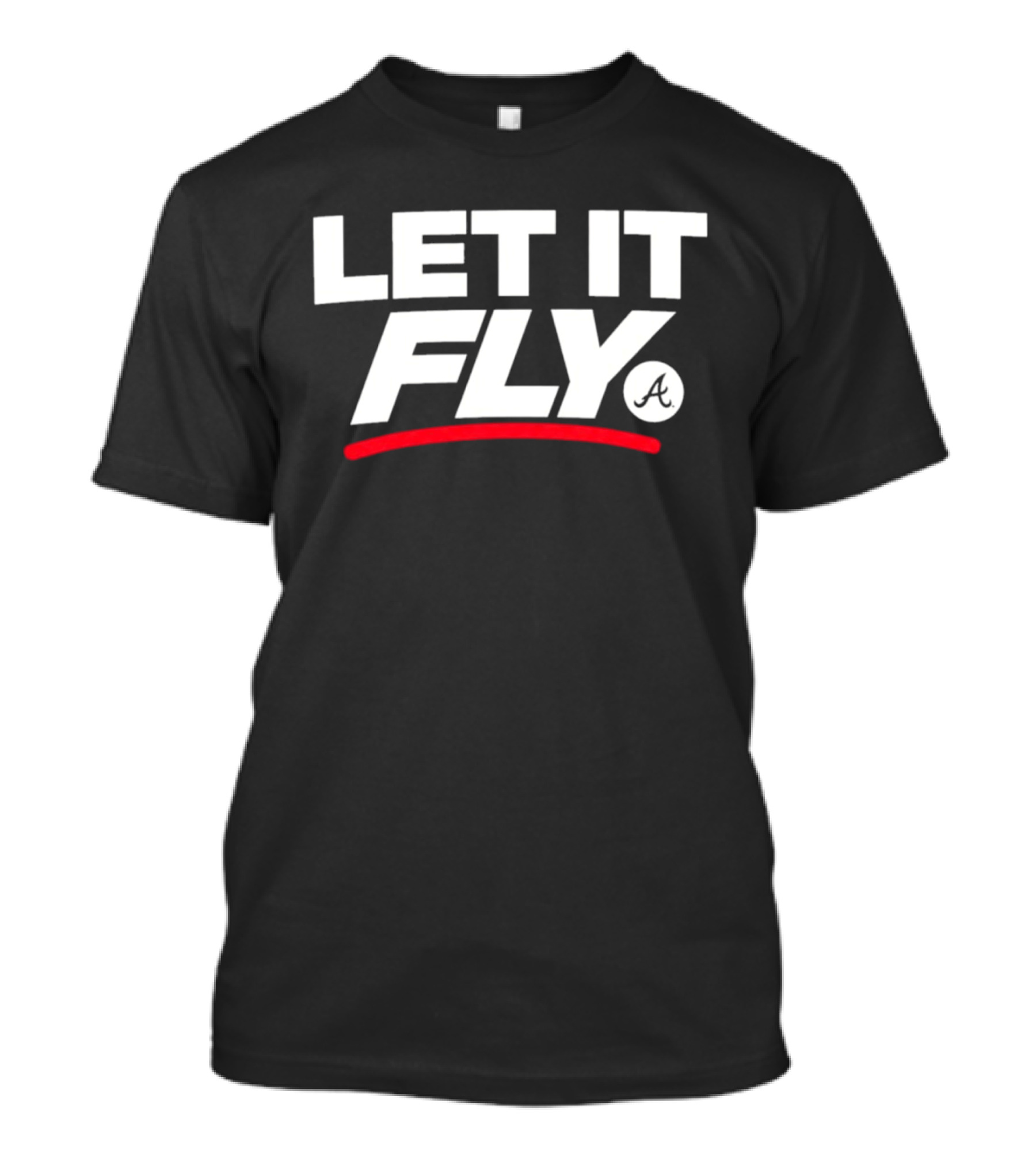 Atlanta Braves Let It Fly A Logo MLB Merchandise T-Shirt