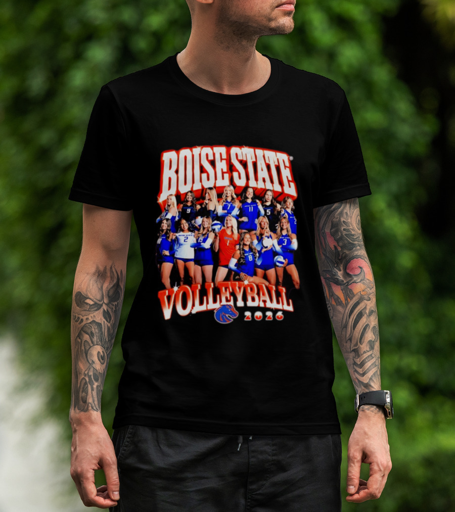 Boise State Volleyball 2026 NCAA Women's Team Collage T-Shirt