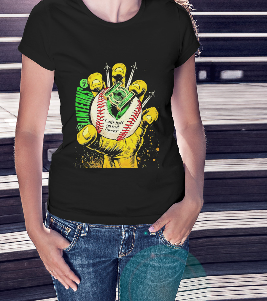 DC Comics Lanterns No 7 Can't Hold On To It Forever Baseball Glove T-Shirt