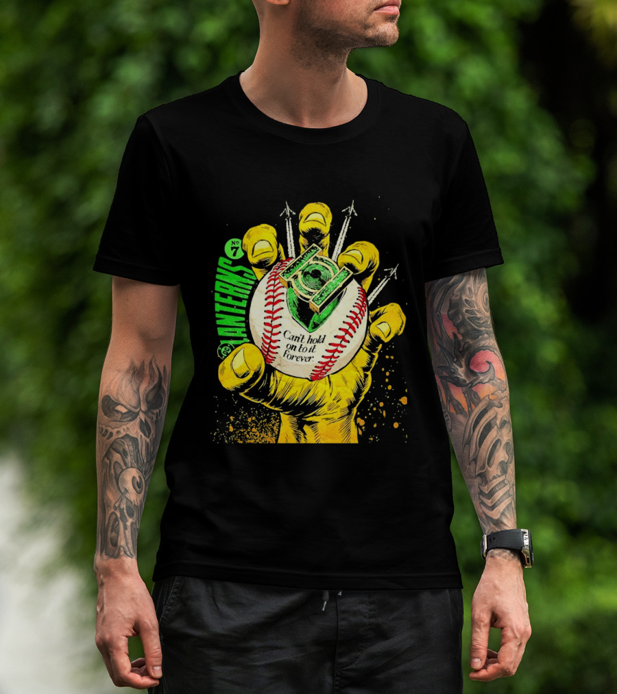 DC Comics Lanterns No 7 Can't Hold On To It Forever Baseball Glove T-Shirt