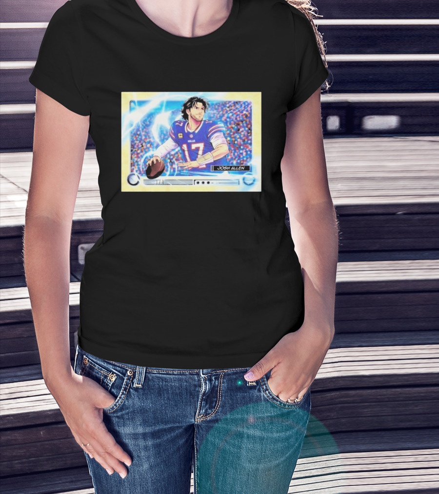 Josh Allen 1 Of 1 Anime Superfractor 2026 Bowman Football Card T-Shirt