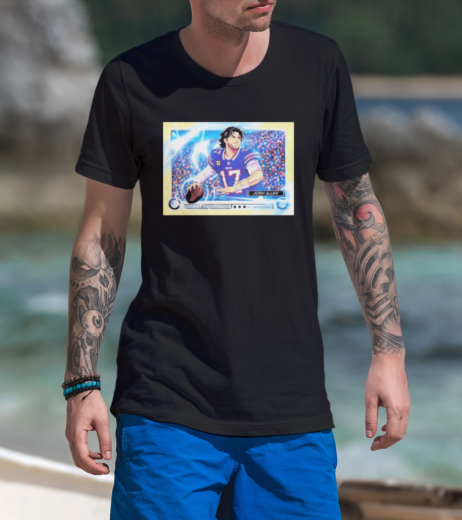 Josh Allen 1 Of 1 Anime Superfractor 2026 Bowman Football Card T-Shirt