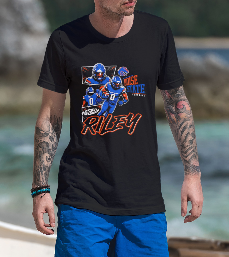 Boise State Broncos Football Riley Comic Book T-Shirt