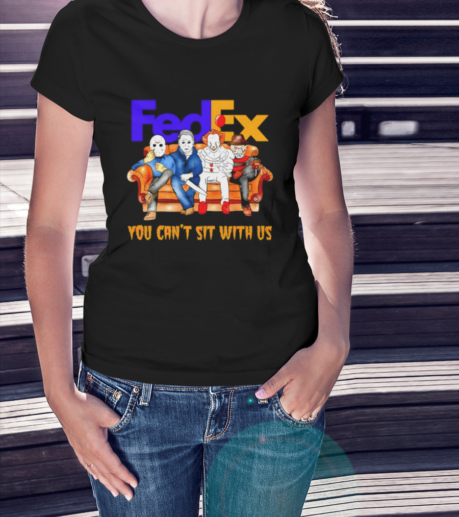 FedEx Horror Friends Halloween 2026 You Can't Sit With Us T-Shirt