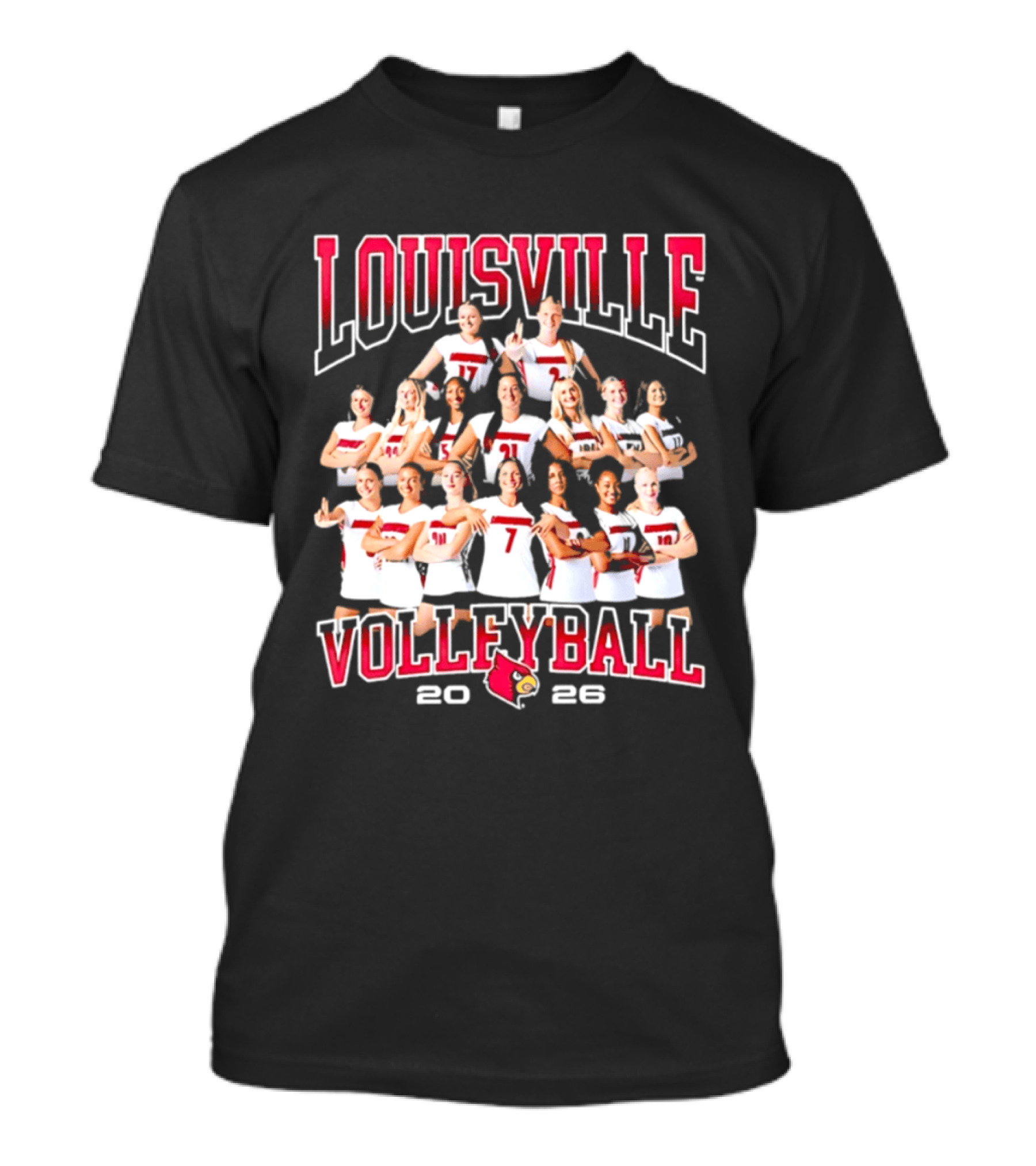 Louisville Volleyball 2026 NCAA Women's Team Cardinals T-Shirt