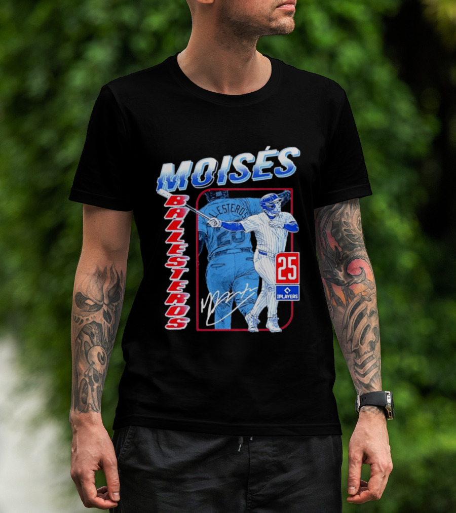 Moisés Ballesteros 25 Chicago Player Baseball T-Shirt