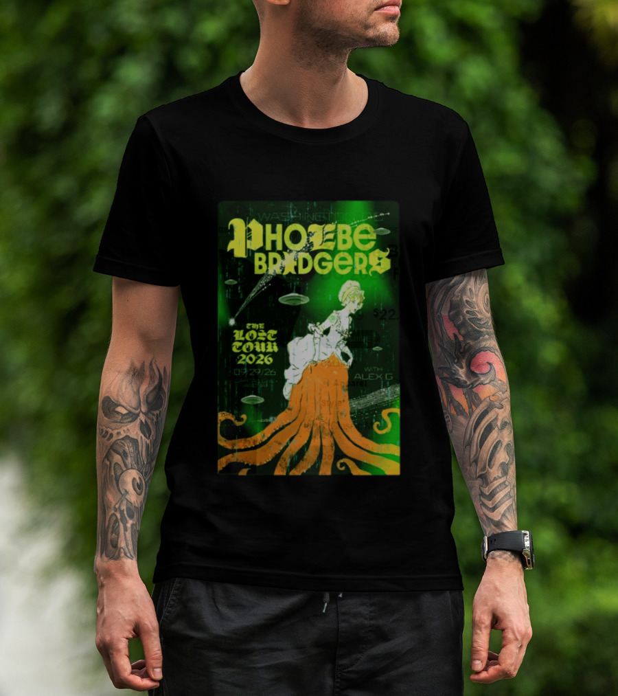Phoebe Bridgers The Lost Tour 2026 Washington DC 09/29/26 With Alex G T-Shirt