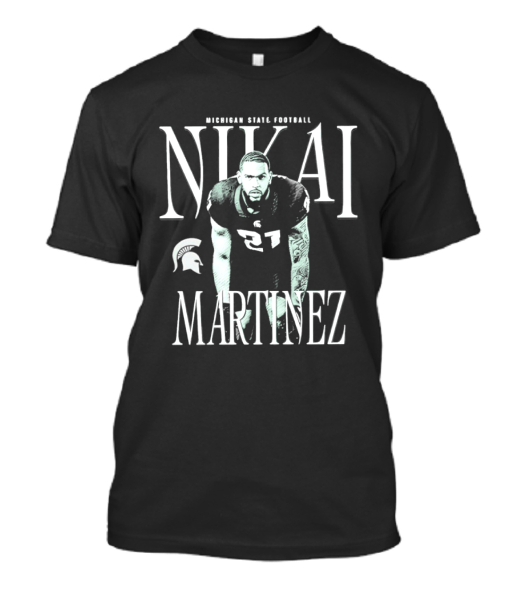 Michigan State Spartans Football Nikai Martinez T-Shirt