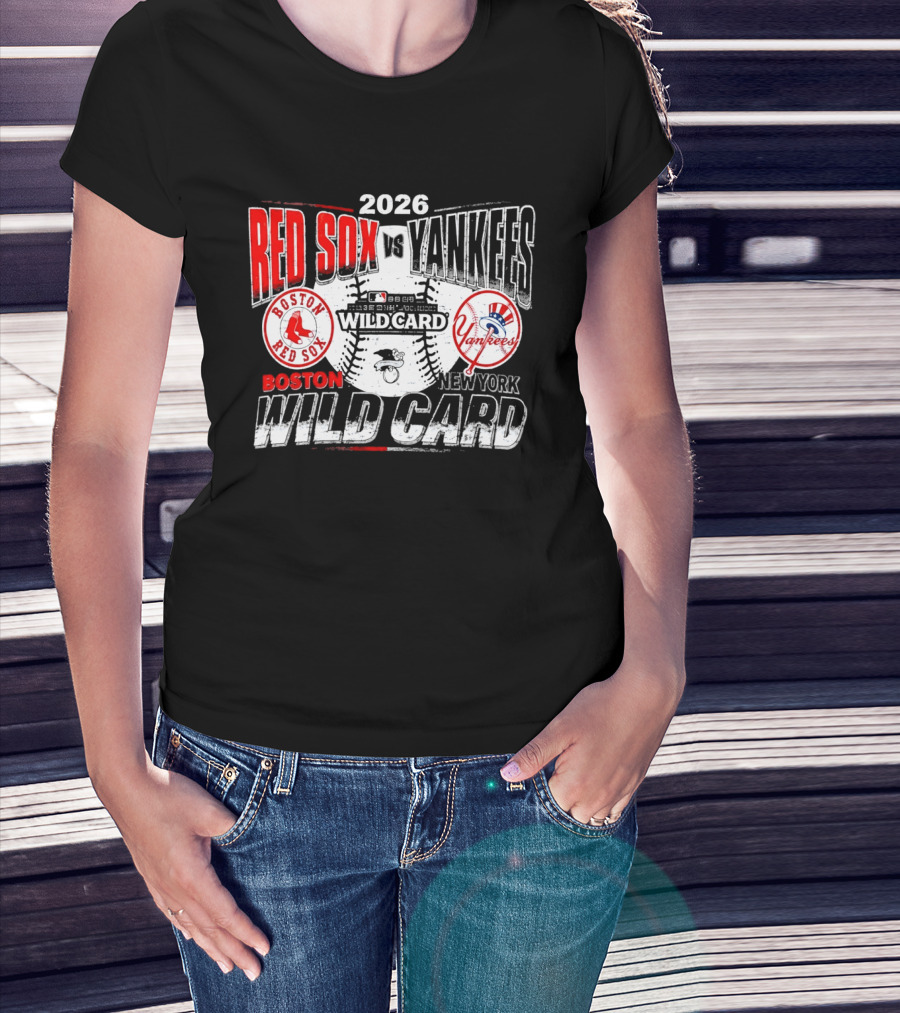 2026 Boston Red Sox Vs New York Yankees Wild Card Matchup T-Shirt