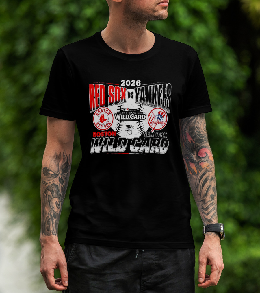 2026 Boston Red Sox Vs New York Yankees Wild Card Matchup T-Shirt