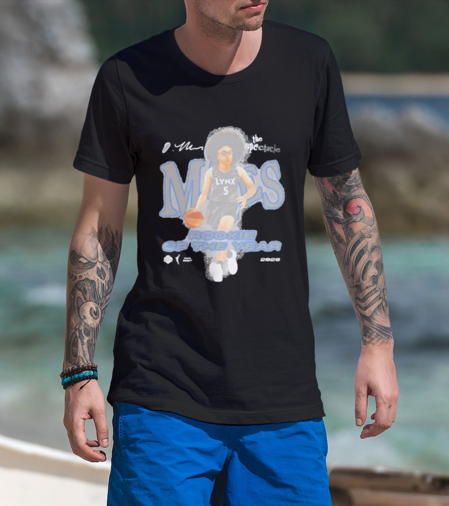 Olivia Miles Minnesota Lynx Playa Society Rookie Of The Year 2026 T-Shirt