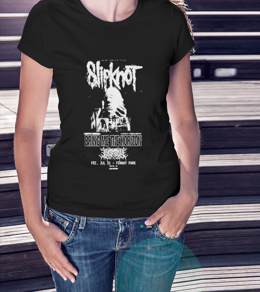 Slipknot Knotfest Roadshow North America Bring Me The Horizon Fri Jul 31 Fenway Park T-Shirt