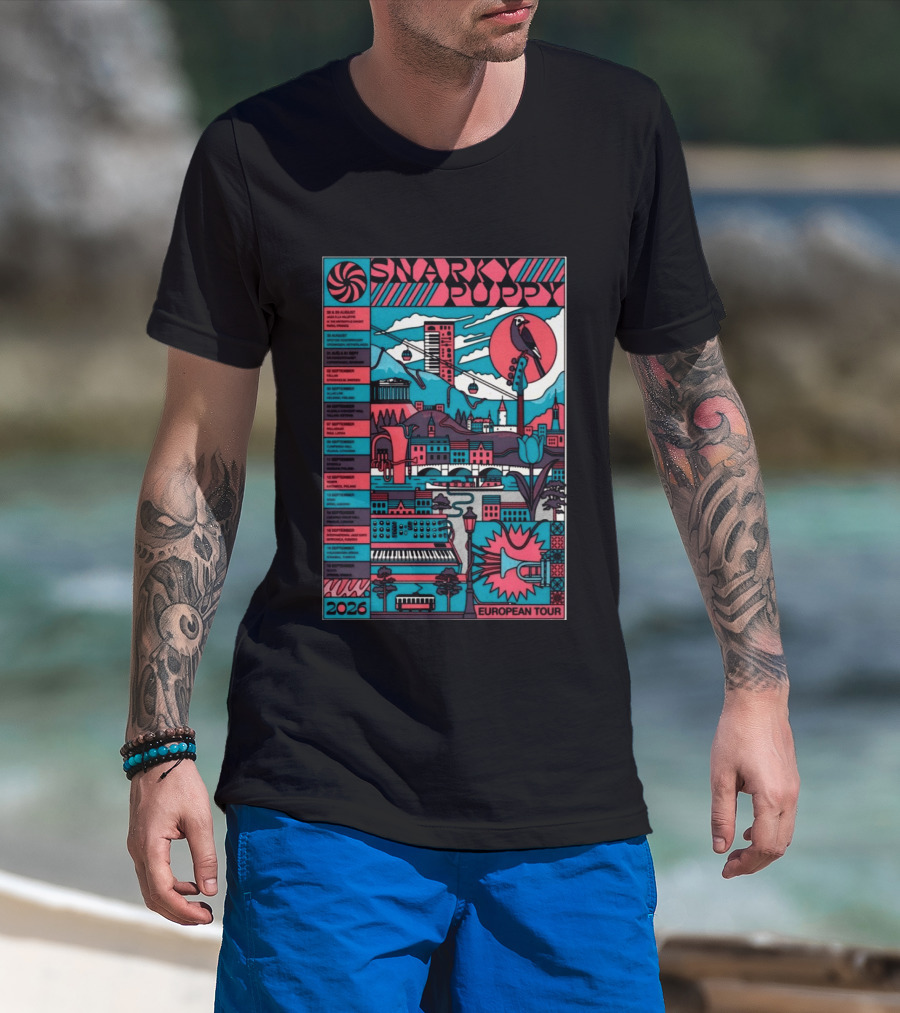 Snarky Puppy European Tour 2026 Dates And Cities T-Shirt