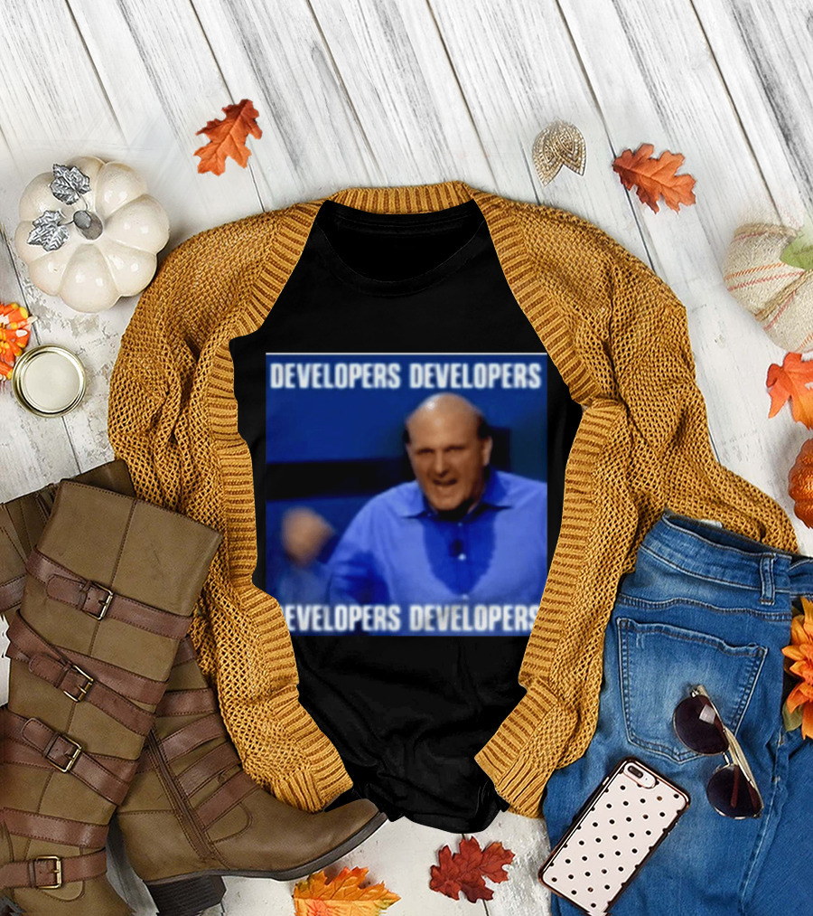 Developers Developers Developers Developers Steve Ballmer X4 T-Shirt