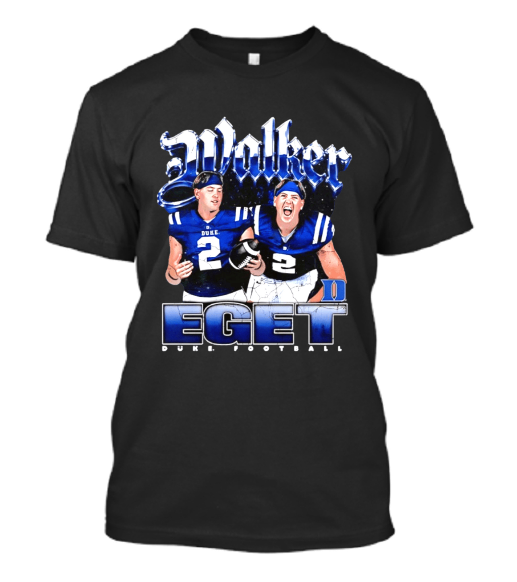 Walker Eget Duke Blue Devils Football 90s T-Shirt
