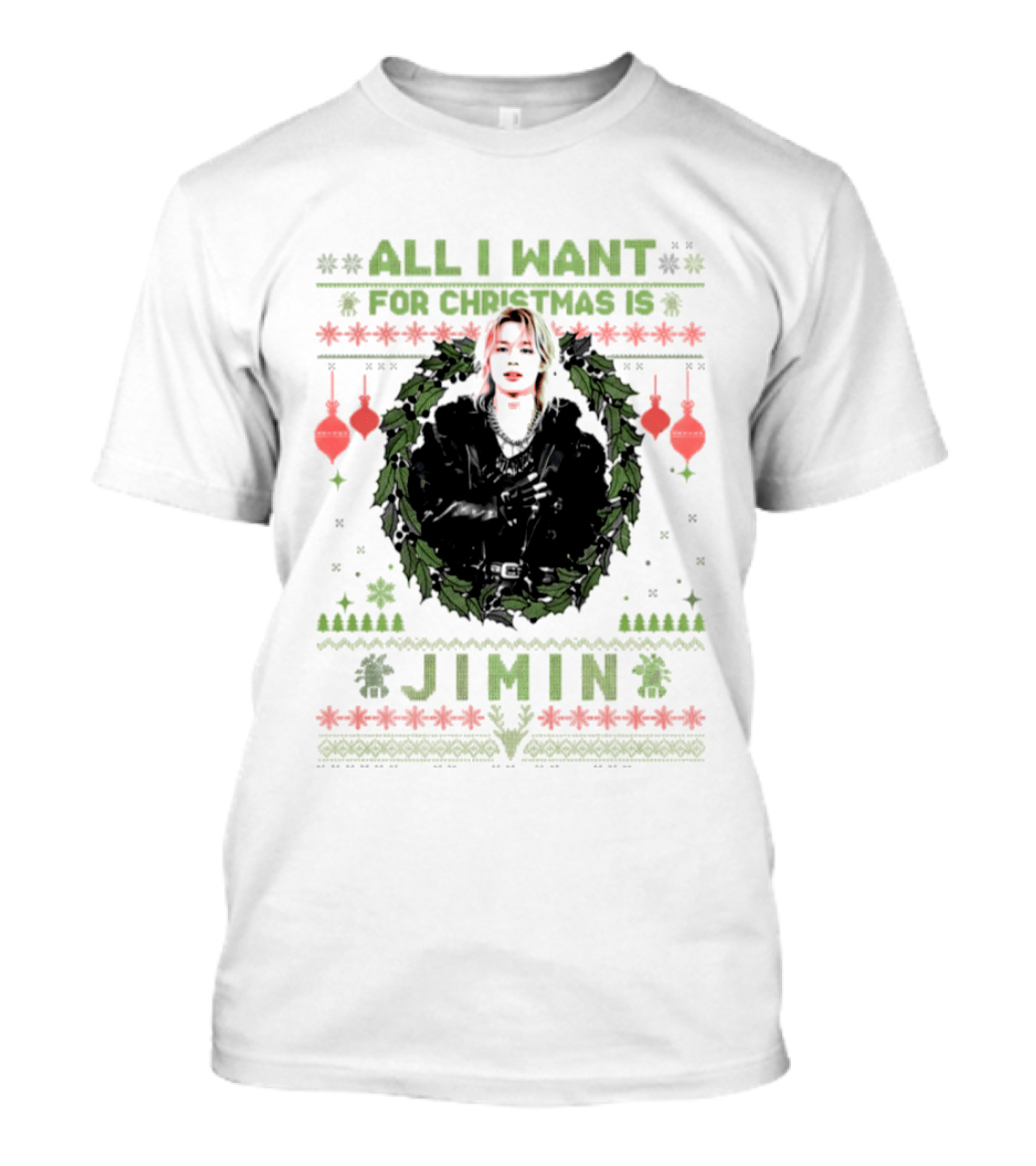All I Want For Christmas Is Jimin BTS Ugly Christmas T-Shirt