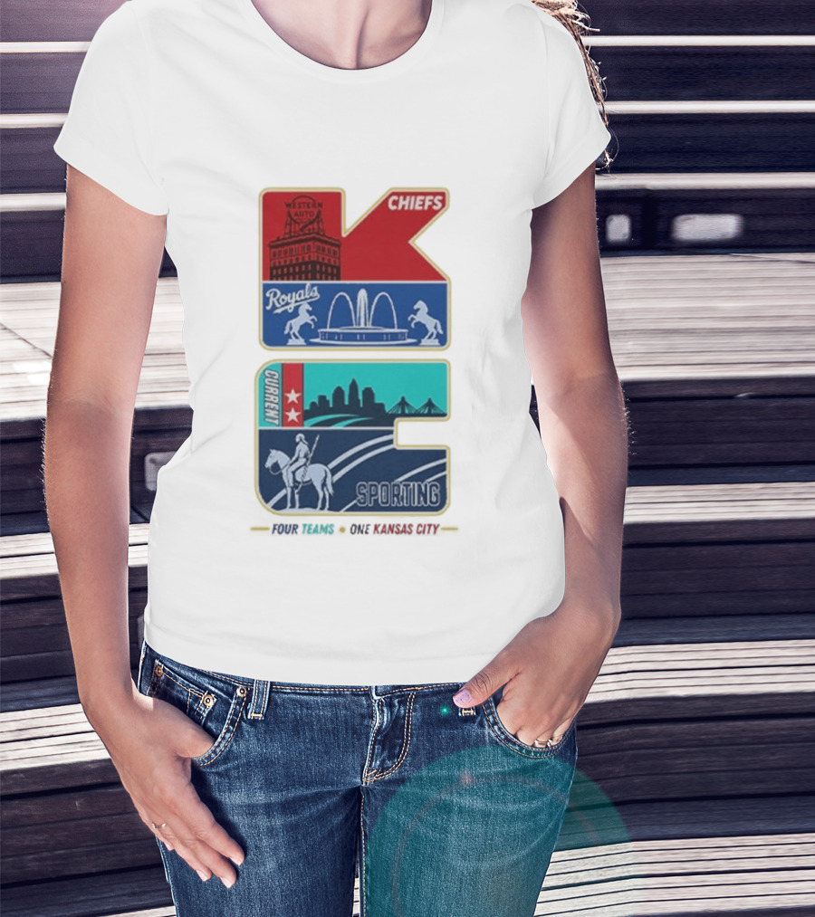 Chiefs Royals Current Sporting Kansas City Western Auto T-Shirt