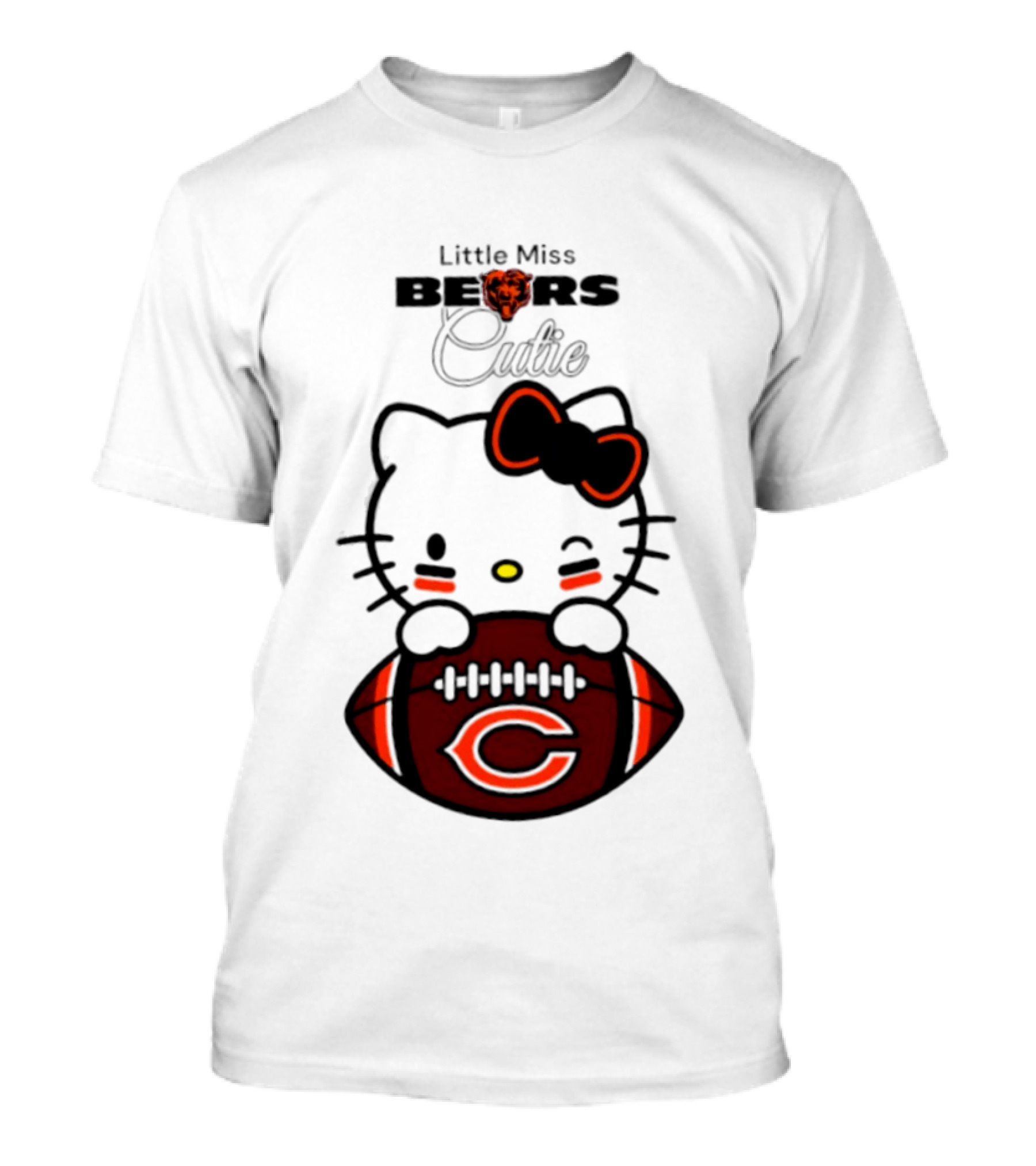 Chicago Bears 2026 Hello Kitty Little Miss Bears Cutie Football Edition T-Shirt