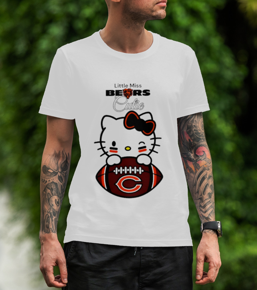 Chicago Bears 2026 Hello Kitty Little Miss Bears Cutie Football Edition T-Shirt