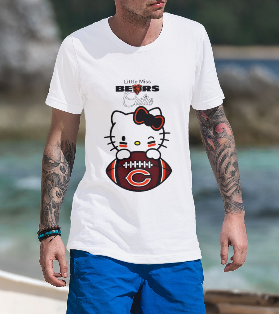 Chicago Bears 2026 Hello Kitty Little Miss Bears Cutie Football Edition T-Shirt