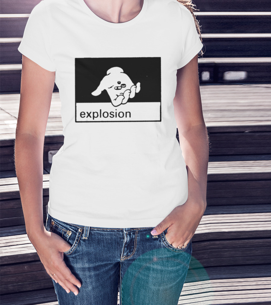 Explosion Hand Holding Pills Medication T-Shirt