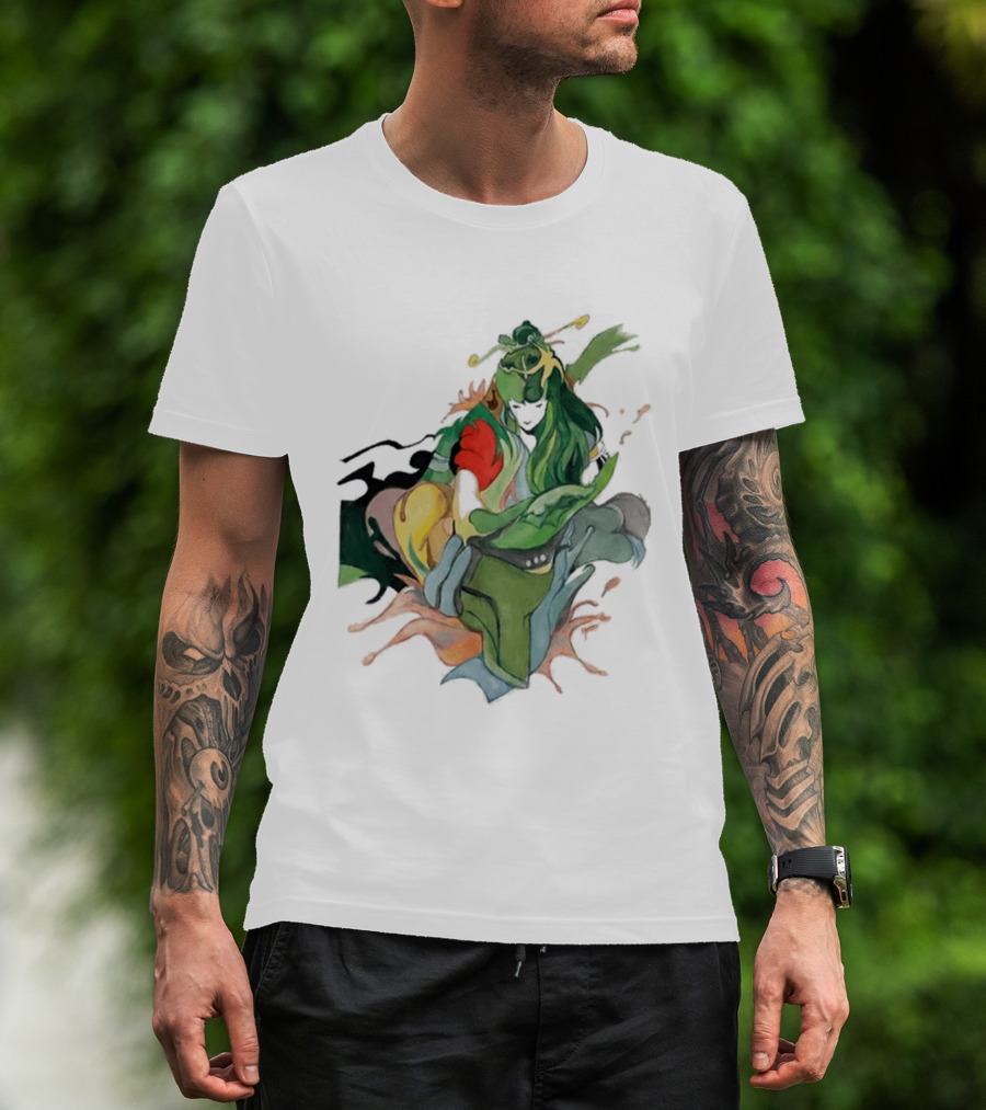 Hand Painted Nujabes Abstract Art Colorful Brushstrokes T-Shirt