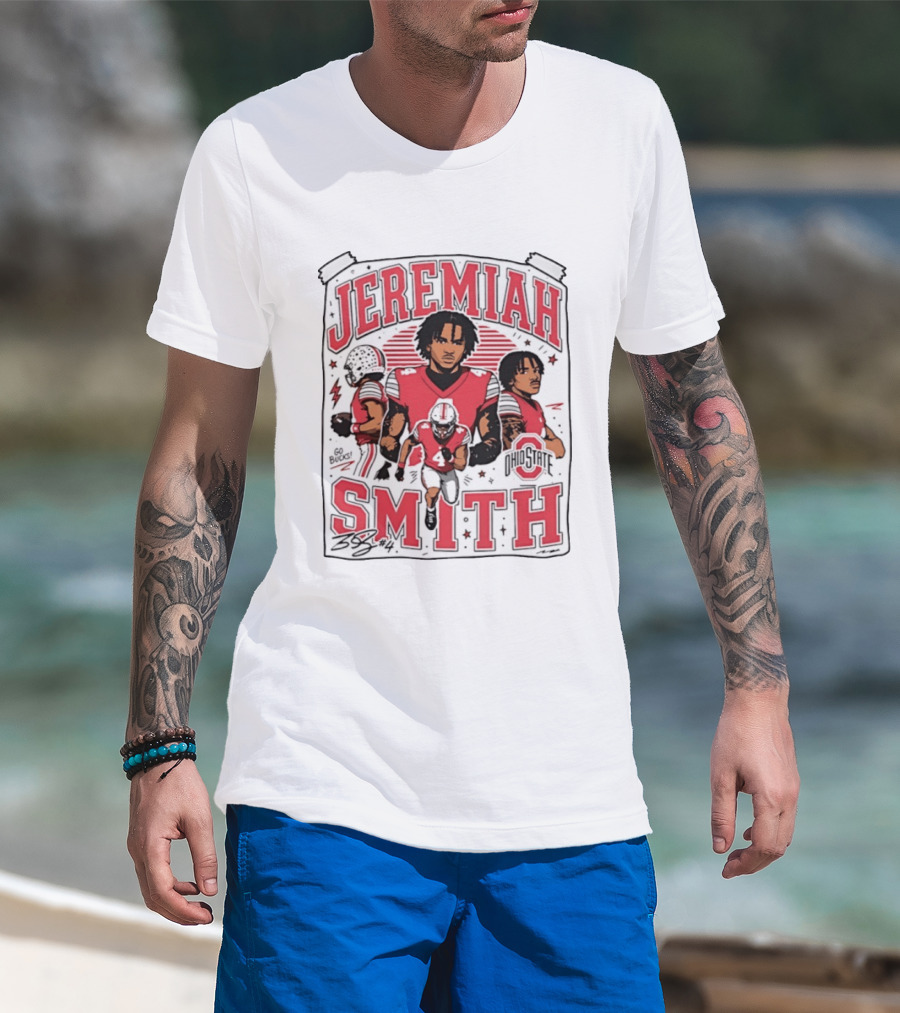 Jeremiah Smith Ohio State Buckeyes NCAA Football Vintage 90s T-Shirt