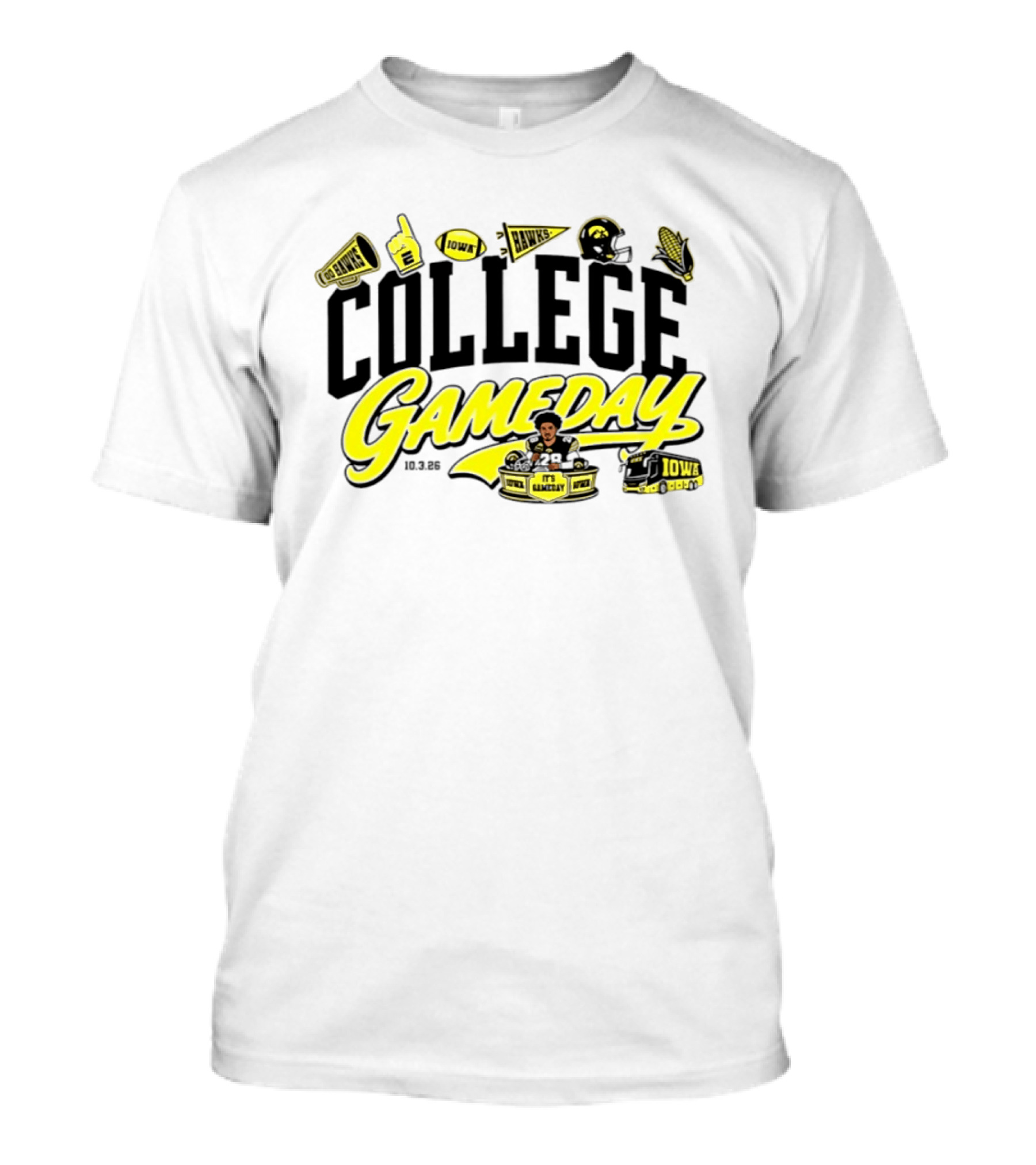 Kamari Moulton College Gameday Iowa Hawkeyes 2026 ESPN T-Shirt
