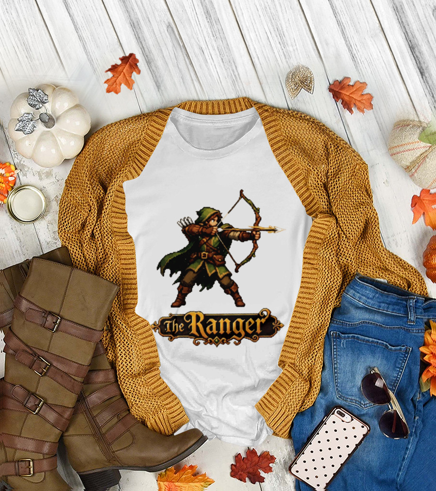 The Ranger Pixel Fantasy Archer RPG Adventure Gaming T-Shirt