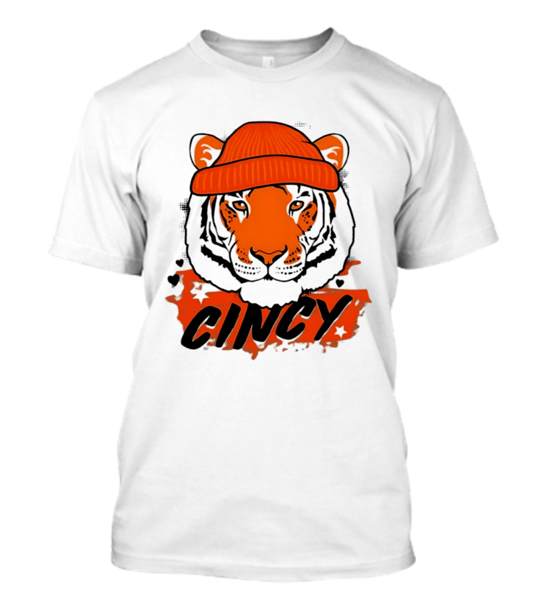 Cincy Tiger Beanie Cincinnati Bengals Football T-Shirt