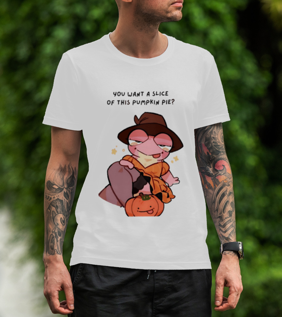 You Want A Slice Of This Pumpkin Pie Frog In Witch Hat With Pumpkin T-Shirt