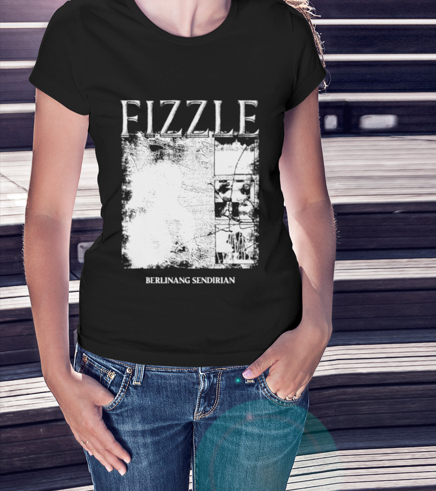Fizzle Berlinang Sendirian Indie Rock Music T-Shirt