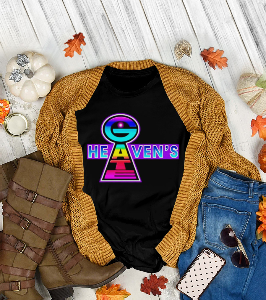 Heaven's Gate UFO 1997 New Religious Movement Keyhole T-Shirt