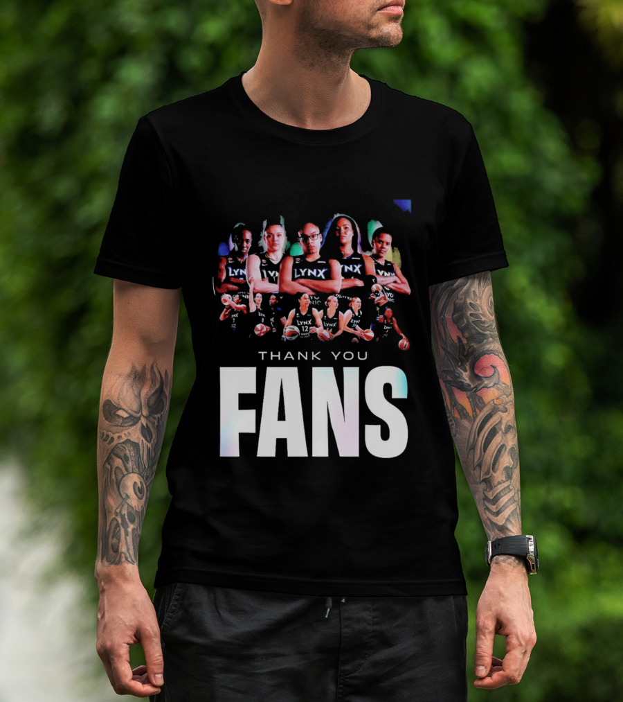Minnesota Lynx WNBA Team Roster Thank You Fans T-Shirt