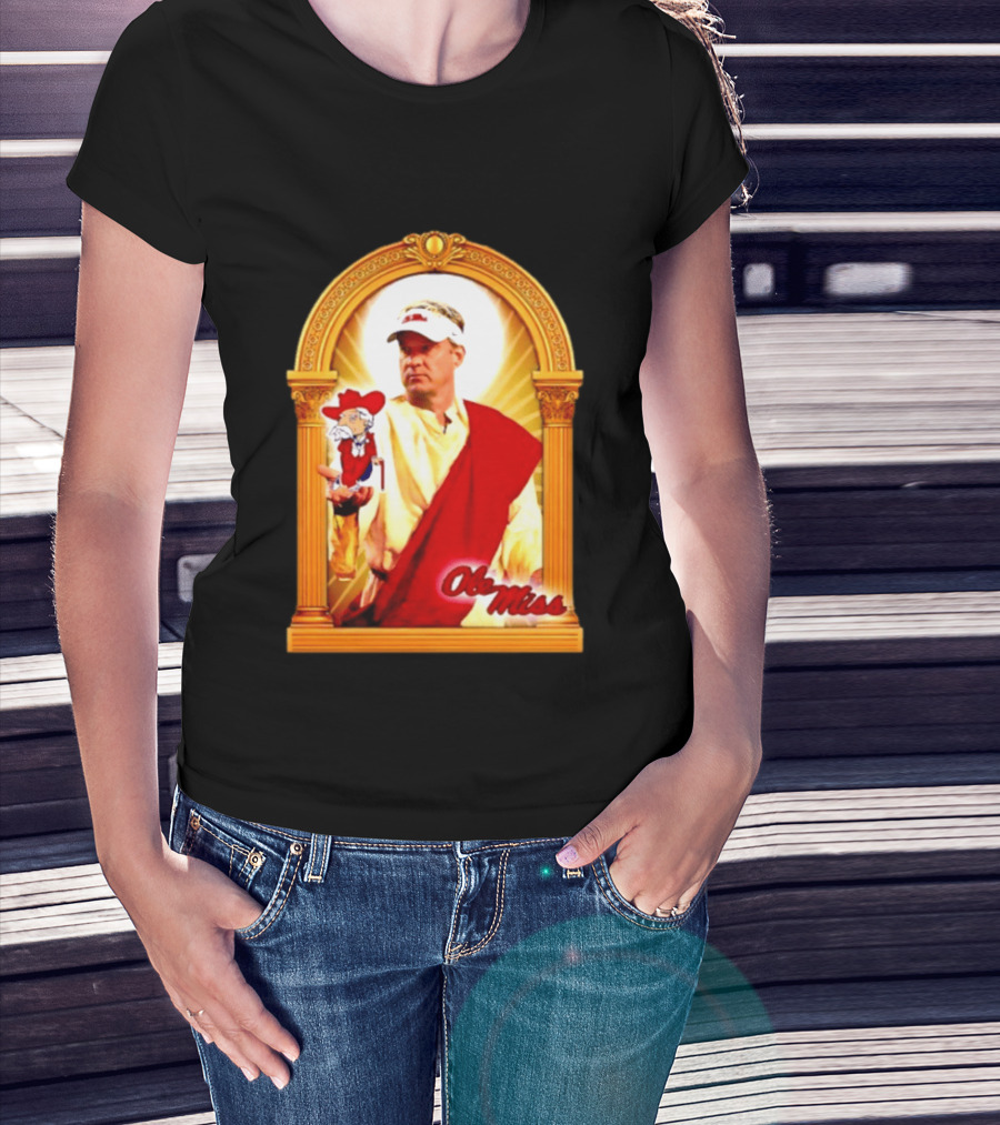 Lane Kiffin Ole Miss Colonel Reb Archway T-Shirt