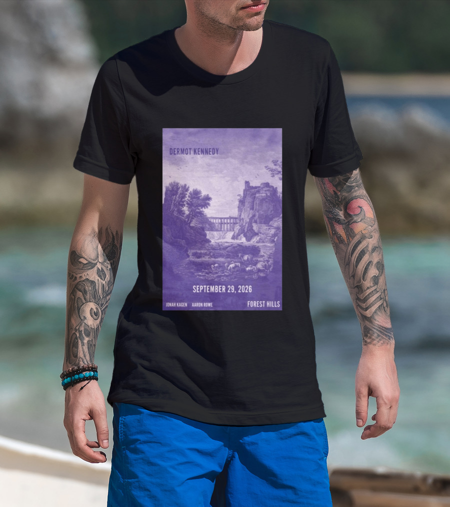 Dermot Kennedy Forest Hills September 29 2026 Jonah Kagen Aaron Rowe T-Shirt