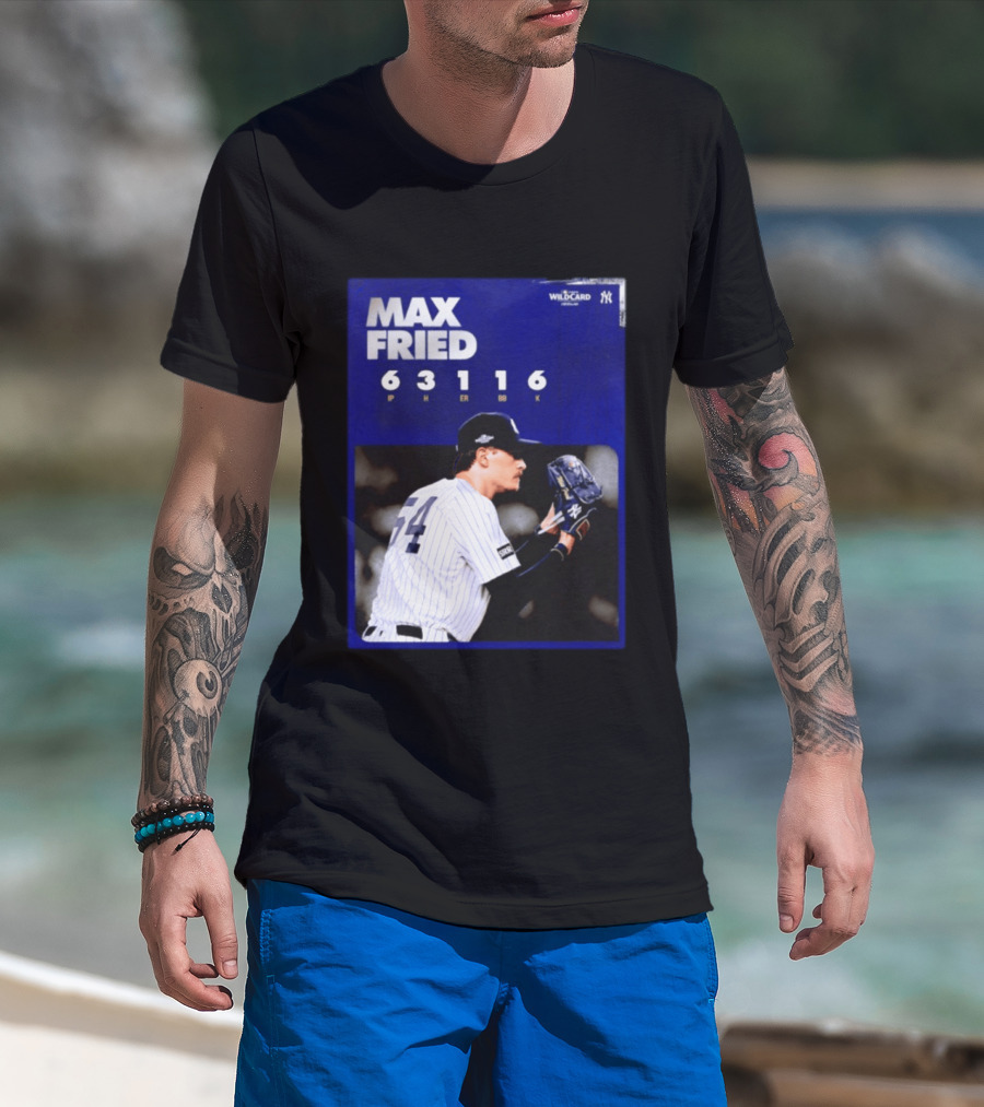 Max Fried 2026 Wild Card New York Yankees Pitching Stats T-Shirt