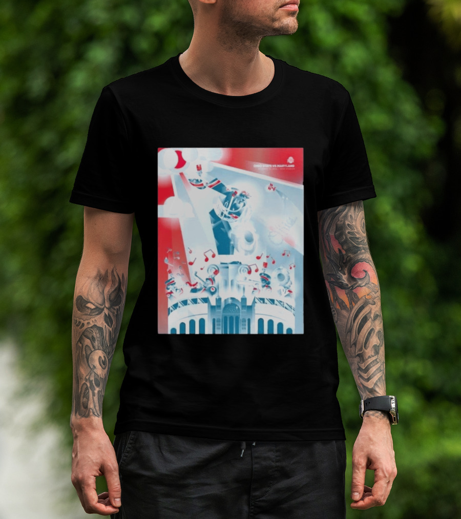Ohio State Buckeyes Vs Maryland 2026 Football Stadium Celebration T-Shirt