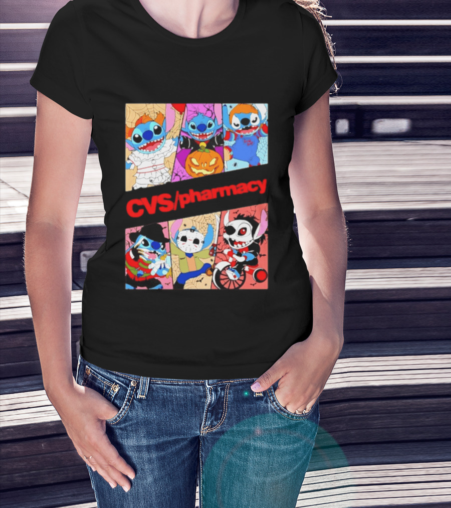 Stitch Horror Halloween CVS Pharmacy 2026 Movie T-Shirt